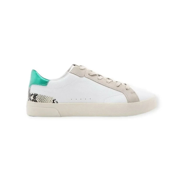 ZARA | White | ANIMAL PRINT TRIM SNEAKERS - Picture 2 of 10